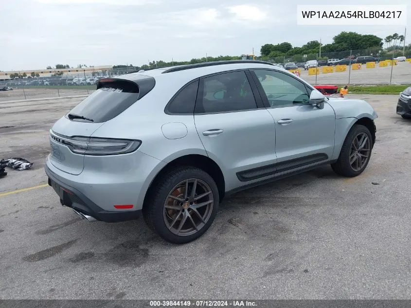 2024 Porsche Macan T VIN: WP1AA2A54RLB04217 Lot: 39844149