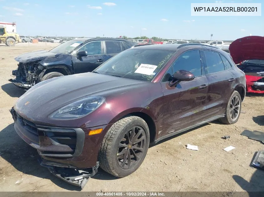 2024 Porsche Macan T VIN: WP1AA2A52RLB00201 Lot: 40501405