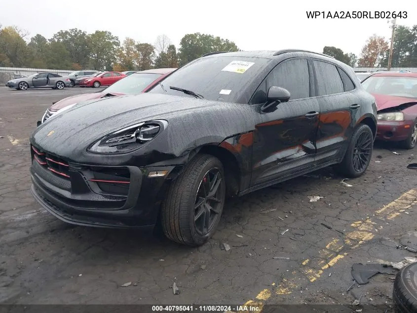 2024 Porsche Macan T VIN: WP1AA2A50RLB02643 Lot: 40795041