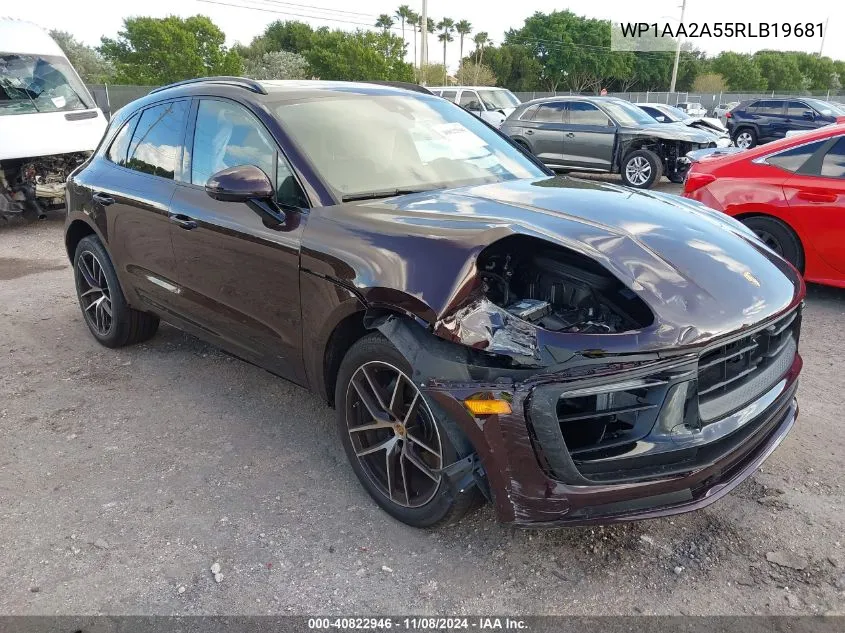 2024 Porsche Macan T VIN: WP1AA2A55RLB19681 Lot: 40822946