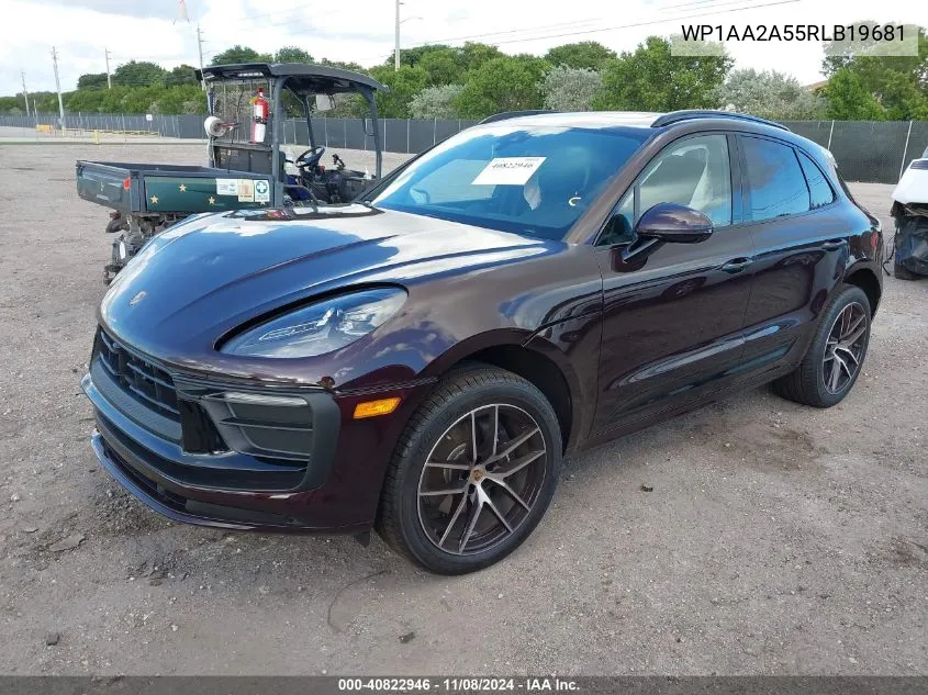 2024 Porsche Macan T VIN: WP1AA2A55RLB19681 Lot: 40822946