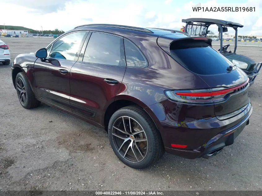 2024 Porsche Macan T VIN: WP1AA2A55RLB19681 Lot: 40822946