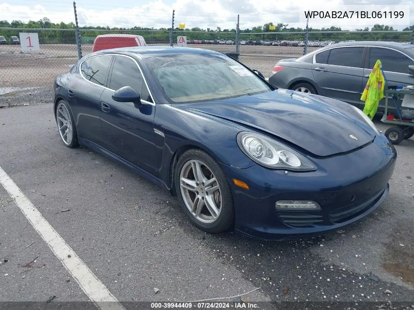 2011 Porsche Panamera S VIN: WP0AB2A71BL061199 Lot: 39944409