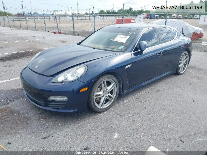 2011 Porsche Panamera S VIN: WP0AB2A71BL061199 Lot: 39944409