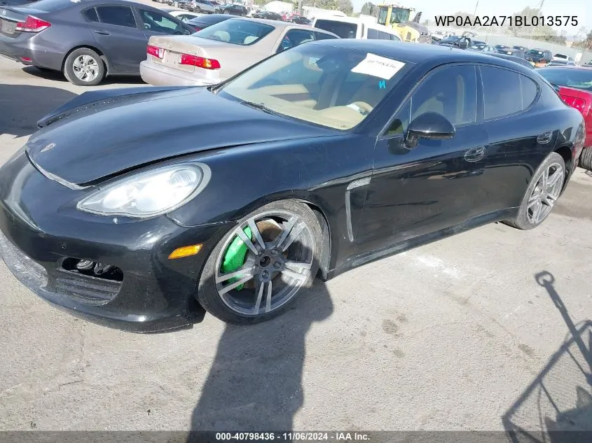 2011 Porsche Panamera 4 VIN: WP0AA2A71BL013575 Lot: 40798436