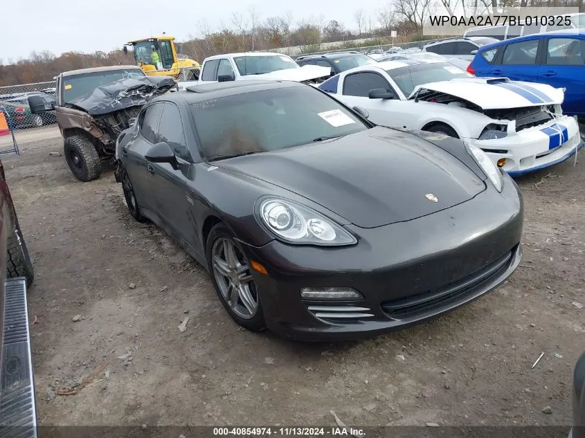 2011 Porsche Panamera 4 VIN: WP0AA2A77BL010325 Lot: 40854974