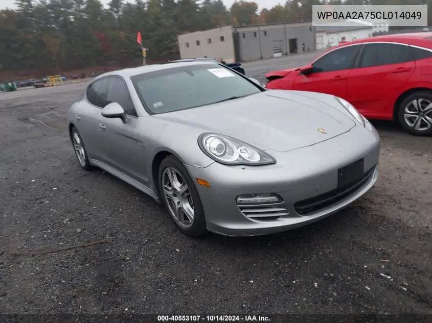 2012 Porsche Panamera 2/4 VIN: WP0AA2A75CL014049 Lot: 40553107