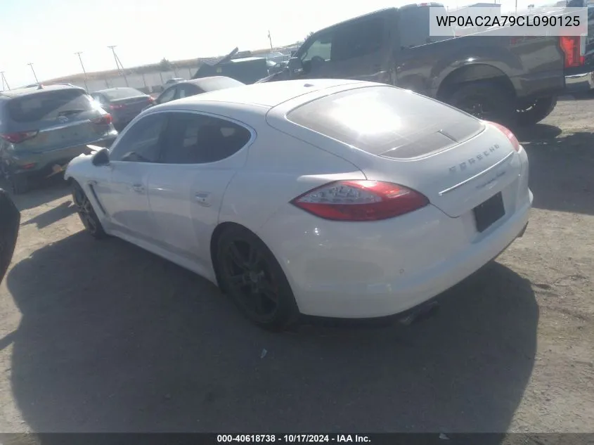 2012 Porsche Panamera Turbo VIN: WP0AC2A79CL090125 Lot: 40618738