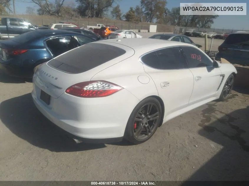 2012 Porsche Panamera Turbo VIN: WP0AC2A79CL090125 Lot: 40618738