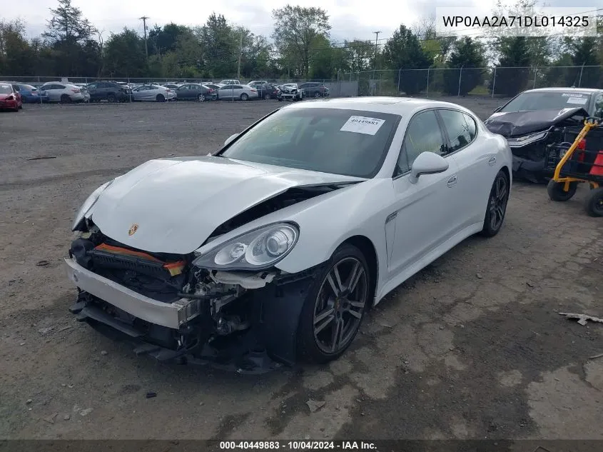 2013 Porsche Panamera 4 VIN: WP0AA2A71DL014325 Lot: 40449883