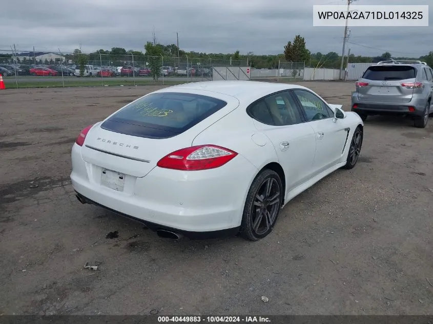 2013 Porsche Panamera 4 VIN: WP0AA2A71DL014325 Lot: 40449883