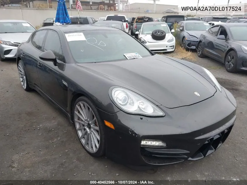 2013 Porsche Panamera 4 VIN: WP0AA2A70DL017524 Lot: 40452566