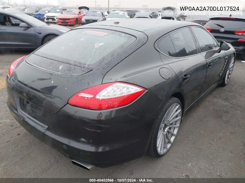 2013 Porsche Panamera 4 VIN: WP0AA2A70DL017524 Lot: 40452566