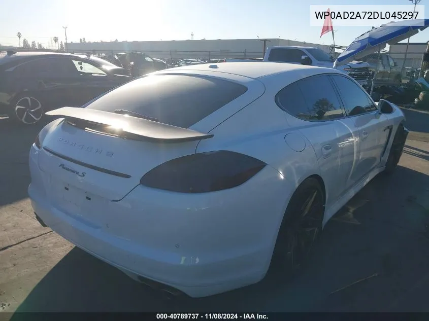 2013 Porsche Panamera Hybrid S VIN: WP0AD2A72DL045297 Lot: 40789737