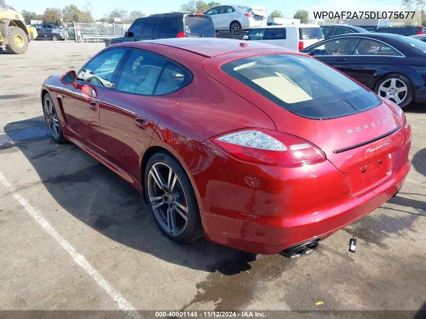 2013 Porsche Panamera Gts VIN: WP0AF2A75DL075677 Lot: 40801145