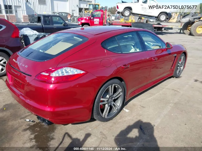 2013 Porsche Panamera Gts VIN: WP0AF2A75DL075677 Lot: 40801145