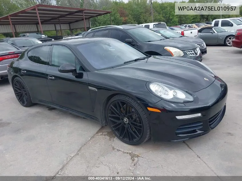 2014 Porsche Panamera 4 VIN: WP0AA2A75EL010957 Lot: 40341613