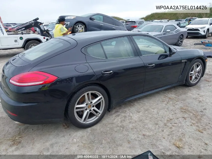 2014 Porsche Panamera 2/4 VIN: WP0AA2A75EL014426 Lot: 40540333