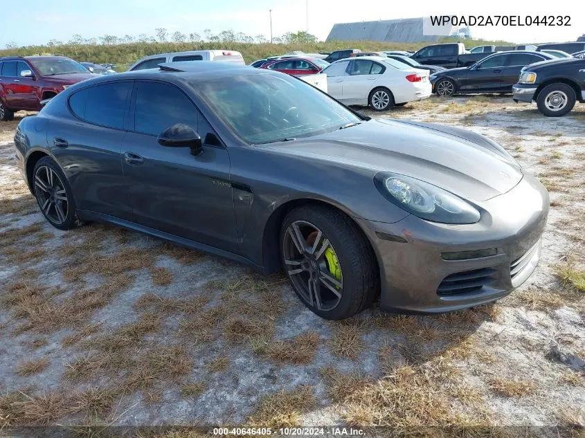 2014 Porsche Panamera S Hybrid VIN: WP0AD2A70EL044232 Lot: 40646405