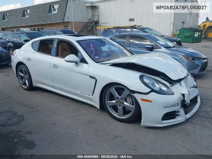 WP0AB2A78FL050027 2015 Porsche Panamera S