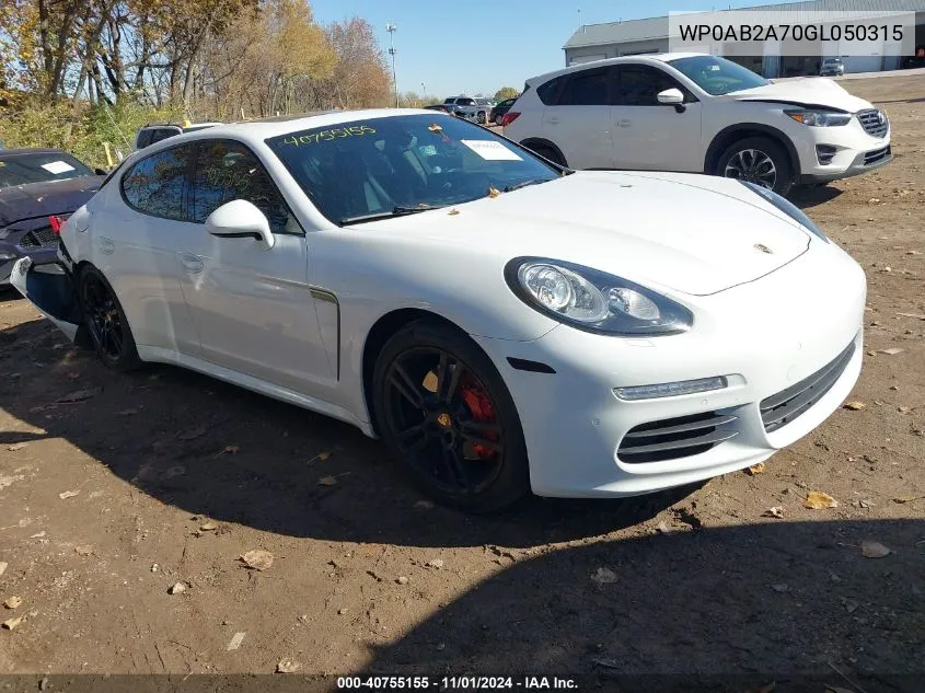 2016 Porsche Panamera S VIN: WP0AB2A70GL050315 Lot: 40755155