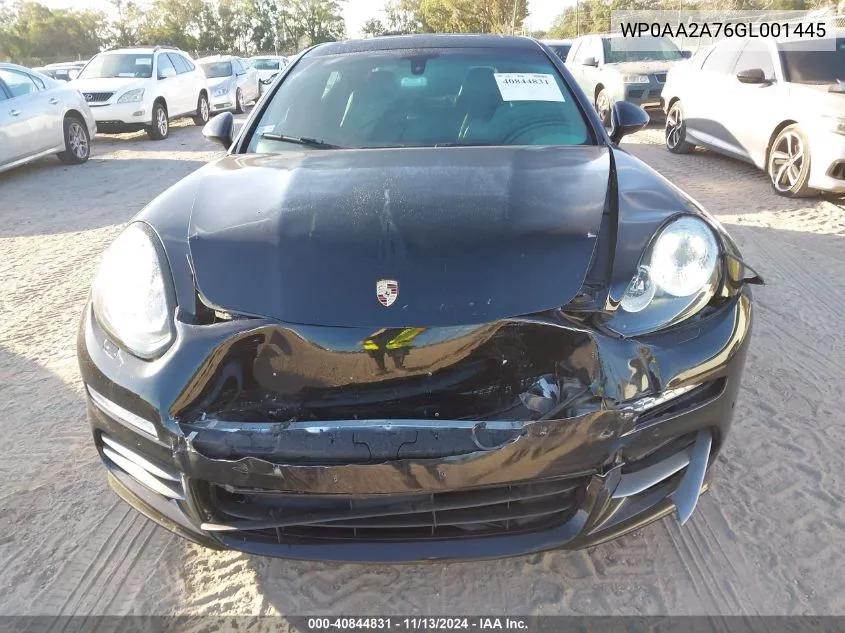 2016 Porsche Panamera 4 VIN: WP0AA2A76GL001445 Lot: 40844831