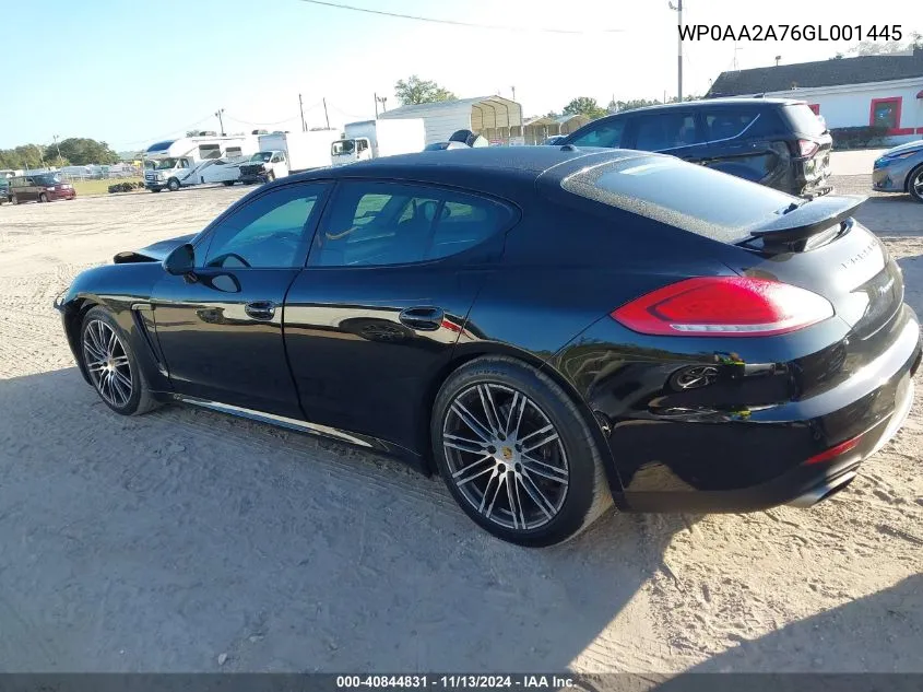 2016 Porsche Panamera 4 VIN: WP0AA2A76GL001445 Lot: 40844831