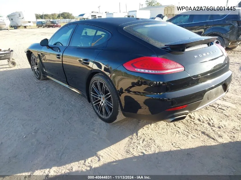 2016 Porsche Panamera 4 VIN: WP0AA2A76GL001445 Lot: 40844831