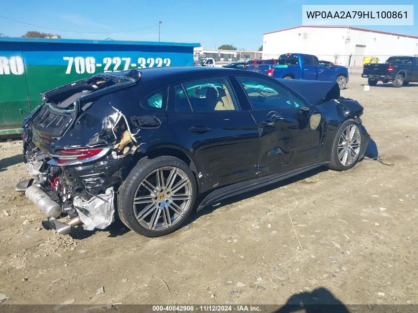 2017 Porsche Panamera 4 VIN: WP0AA2A79HL100861 Lot: 40842908