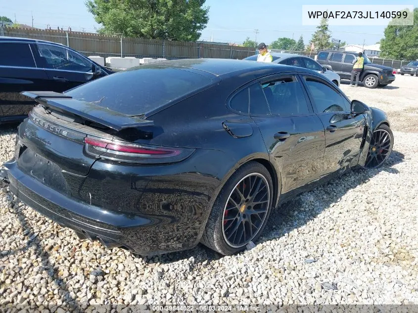 2018 Porsche Panamera Turbo VIN: WP0AF2A73JL140599 Lot: 39544022