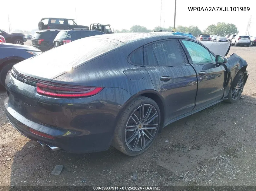 2018 Porsche Panamera 4 VIN: WP0AA2A7XJL101989 Lot: 39937911