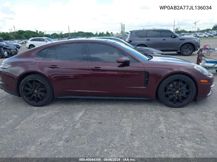 WP0AB2A77JL136034 2018 Porsche Panamera 4S