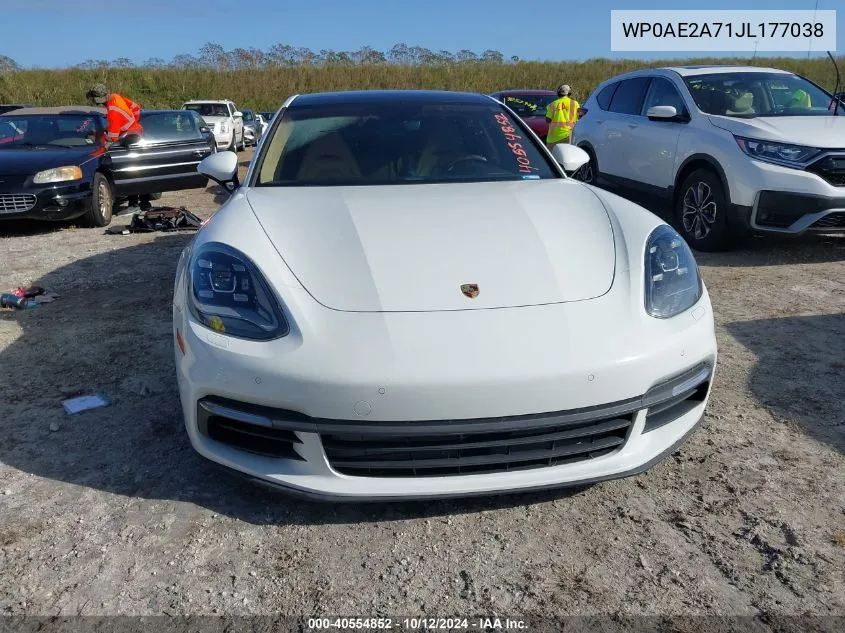 2018 Porsche Panamera 4 E-Hybrid VIN: WP0AE2A71JL177038 Lot: 40554852