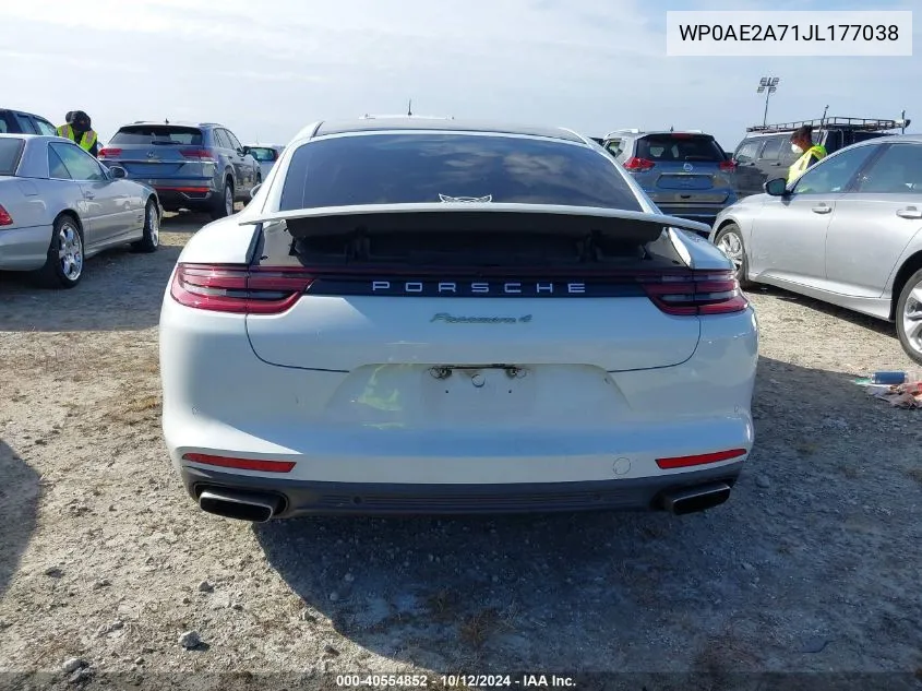 2018 Porsche Panamera 4 E-Hybrid VIN: WP0AE2A71JL177038 Lot: 40554852