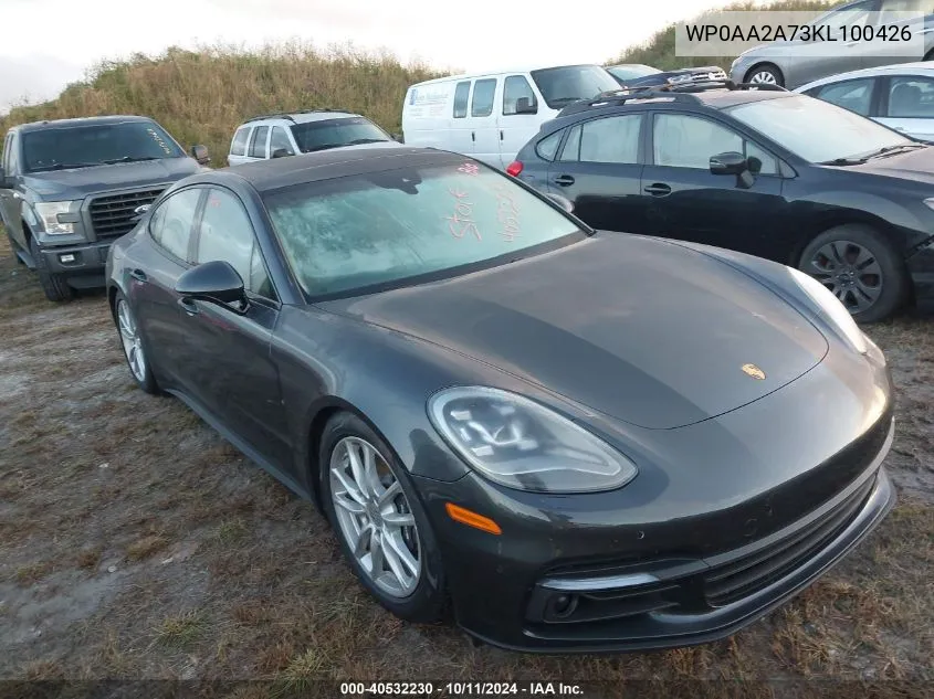 2019 Porsche Panamera 4 VIN: WP0AA2A73KL100426 Lot: 40532230