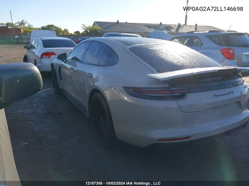 WP0AG2A72LL146698 2020 Porsche Panamera