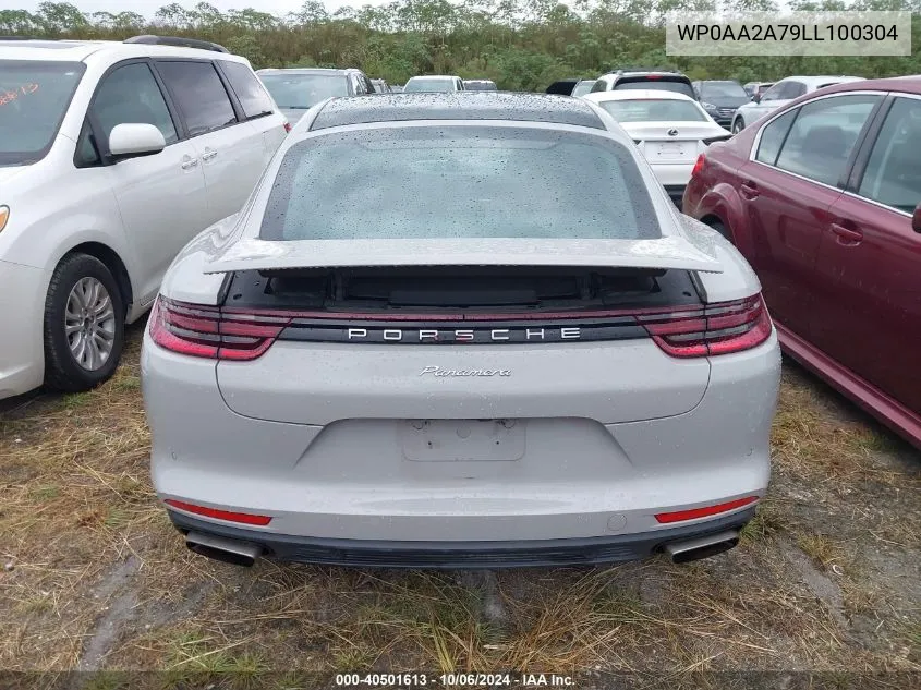 2020 Porsche Panamera 4 VIN: WP0AA2A79LL100304 Lot: 40501613