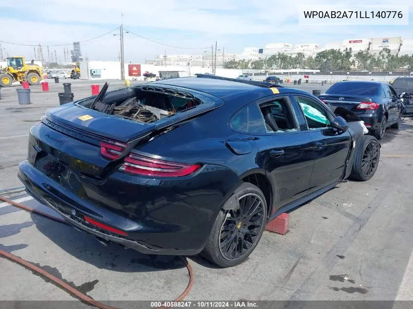 2020 Porsche Panamera 4S VIN: WP0AB2A71LL140776 Lot: 40588247