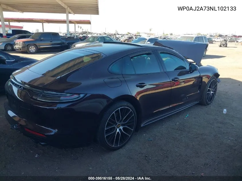 2022 Porsche Panamera 4/4 Platinum Edition/Platinum Edition VIN: WP0AJ2A73NL102133 Lot: 39516155