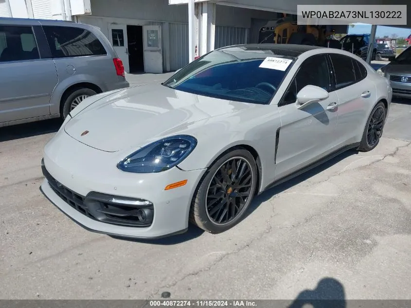 2022 Porsche Panamera 4S VIN: WP0AB2A73NL130222 Lot: 40872274