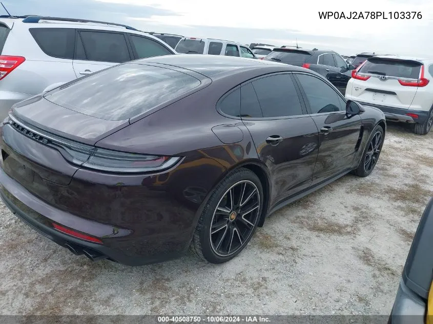 2023 Porsche Panamera Platinum Edition/4/4 Plat VIN: WP0AJ2A78PL103376 Lot: 40508750