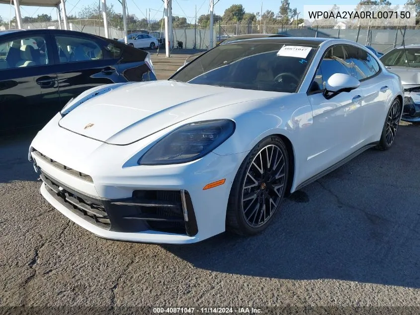 WP0AA2YA0RL007150 2024 Porsche Panamera 4