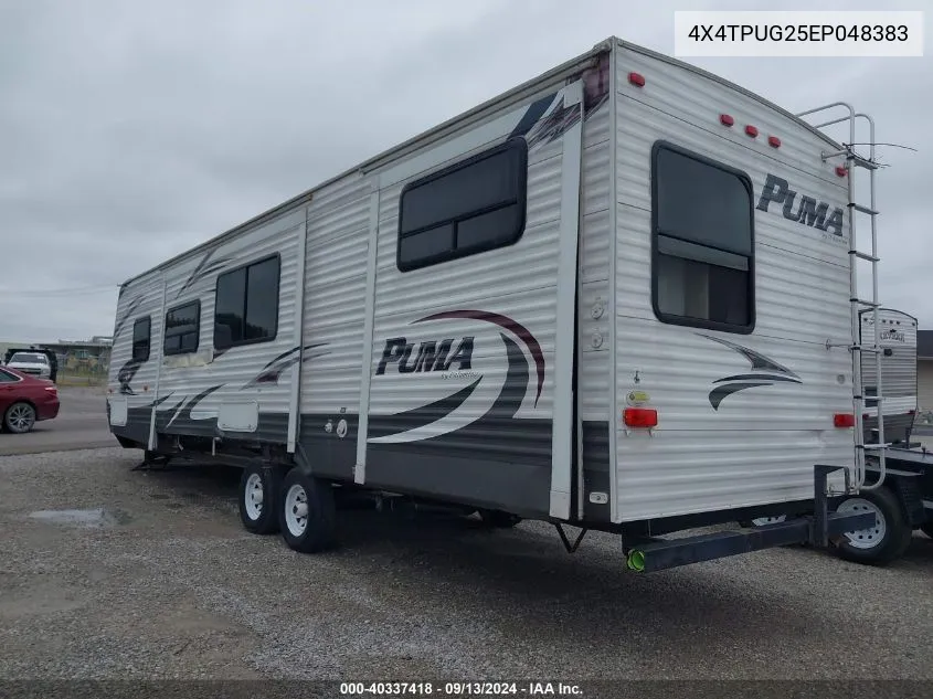 2014 Puma 31Bhss VIN: 4X4TPUG25EP048383 Lot: 40337418