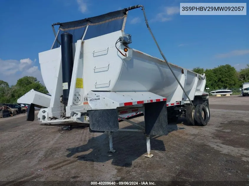 2021 Puma 32' Dump Semi-Trailer VIN: 3S9PHBV29MW092057 Lot: 40209640