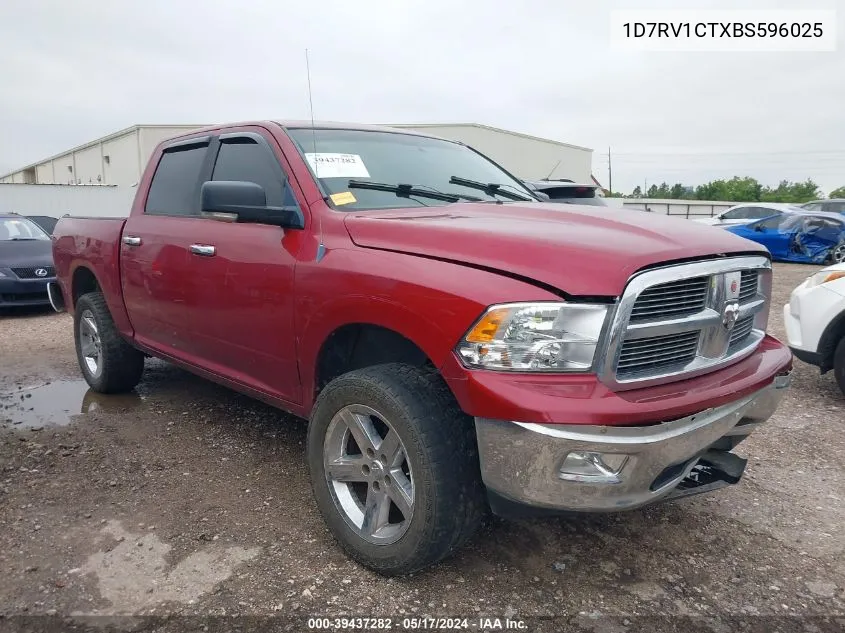 2011 Ram Ram 1500 Slt VIN: 1D7RV1CTXBS596025 Lot: 39437282