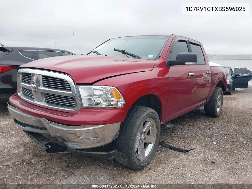 2011 Ram Ram 1500 Slt VIN: 1D7RV1CTXBS596025 Lot: 39437282