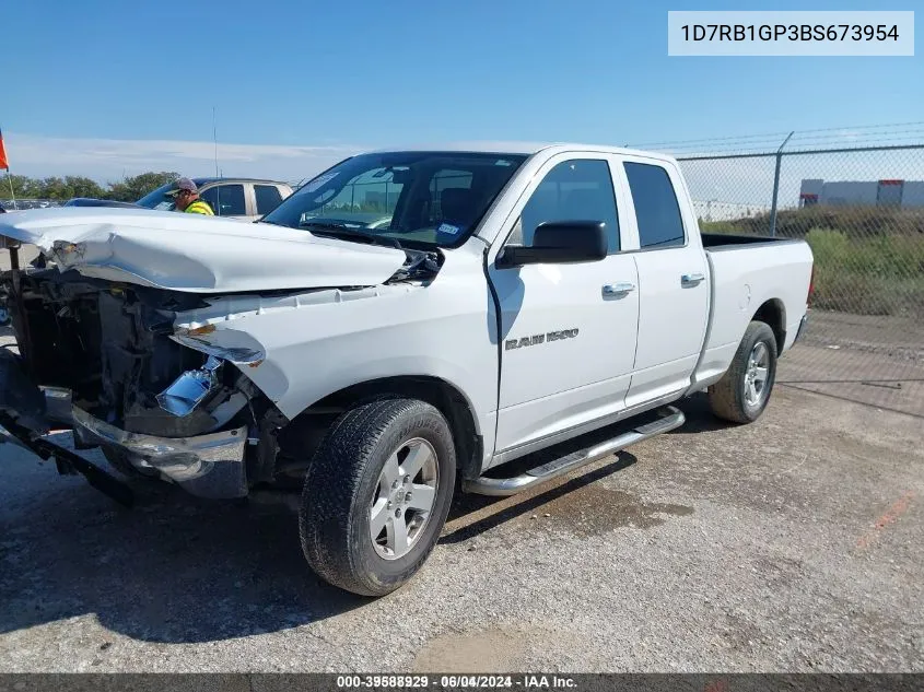 2011 Ram Ram 1500 Slt VIN: 1D7RB1GP3BS673954 Lot: 39588929