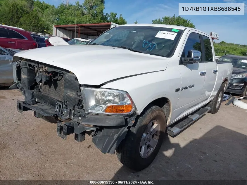 2011 Ram Ram 1500 Slt VIN: 1D7RB1GTXBS688545 Lot: 39615390