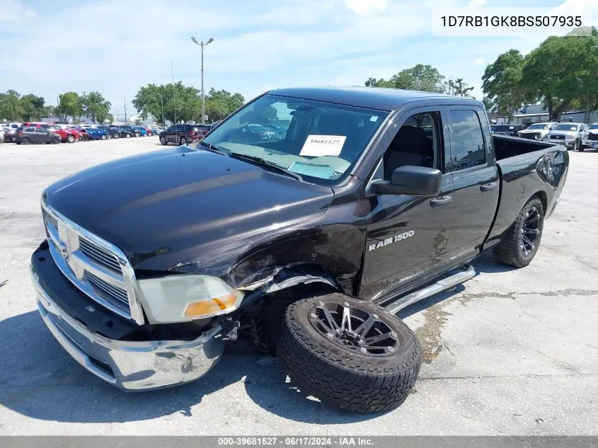 2011 Ram Ram 1500 St VIN: 1D7RB1GK8BS507935 Lot: 39681527