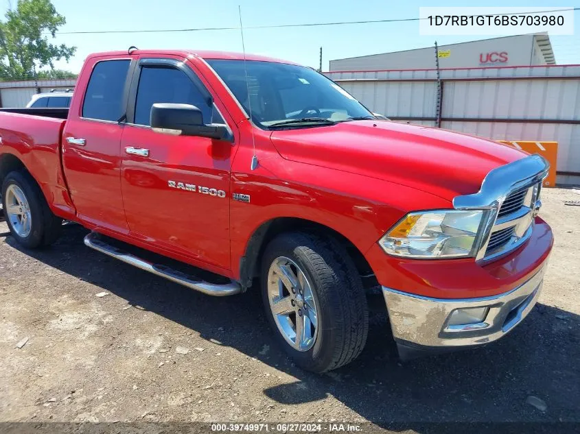 2011 Ram Ram 1500 Slt VIN: 1D7RB1GT6BS703980 Lot: 39749971